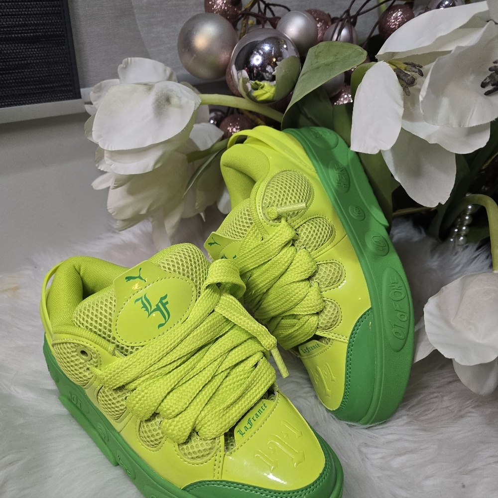 PUMA x Lamelo Ball LaFrance Assist Lifestyle Shoes womens Green Lime Grinch New - Picture 5 of 12